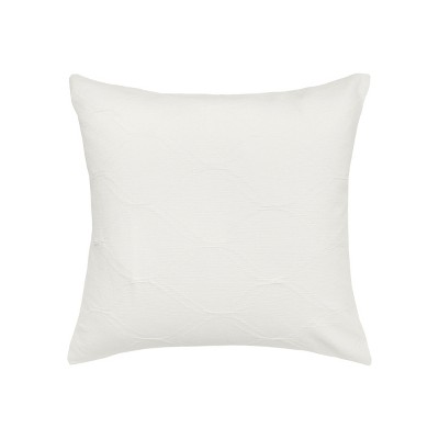EY Essentials 26" x 26" Elaine Ivory Cotton Euro Sham - Machine Washable