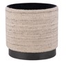 Carolina Chair  Table Handwoven Triton Matte Black Base Storage Ottoman - 3 of 4