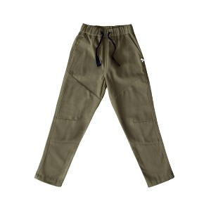 Kids' Organic Reinforced Tapered-Leg Pants Olive - Jackalo - 1 of 4