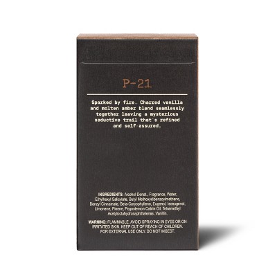Papatui Men's Luxury P-21 Cologne Eau De Parfum - Smoke & Bourbon - 1.7 fl oz