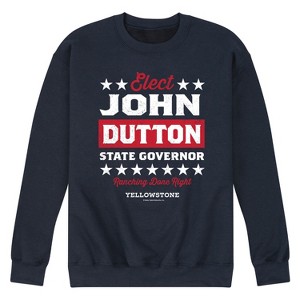 Men's - Yellowstone - Elect John Dutton Governor Graphic Fleece Sweatshirt - 1 of 4