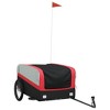 vidaXL Bike Trailer Black and Red 99.2 lb Iron 53.9 x 27.2 x 23.2" - 2 of 4