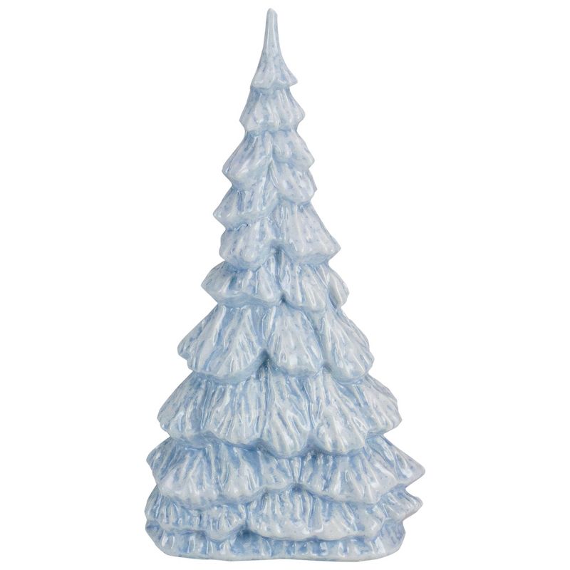 Northlight 12.5" Blue and White Textured Christmas Tree Tabletop Decor, 4 of 9