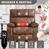 Dual Motor Infinite Position Power Lift Recliner Chair, PU Leather Heavy Duty Oversized Recliner with Heat Massage-3irtyhousy - 2 of 4