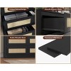 Dresser for Bedroom, Rattan 8 Drawer Dresser for Closet, Double Wood Dressers & Chest of Drawers - 3 of 4