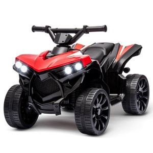 6V Kids Electric ATV 4-Wheeler Ride-On Toy with LED Lights, Built-In Music Player¨C Battery Powered for Toddlers Ages 3+ - 1 of 4
