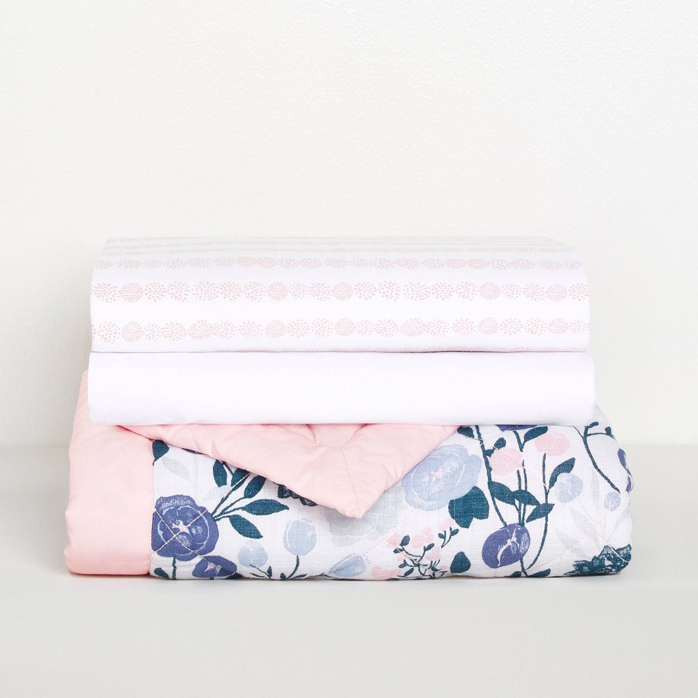 Photos - Bed Linen aden + anais Essentials Bedding Set - Flowers Bloom - 3pk