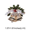 Unique Bargains Christmas Brooches CZ0477-1 Alloy Dripping Wax Green 1 Pc - 3 of 4