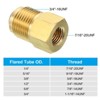 Unique Bargains Fit Air Gas Line Refrigeration Brass SAE 45 Degree Flare Plumbing Connectors - 4 of 4