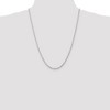 Black Bow Jewelry 3mm, 14k White Gold D/C Quadruple Rope Chain Necklace - 2 of 4