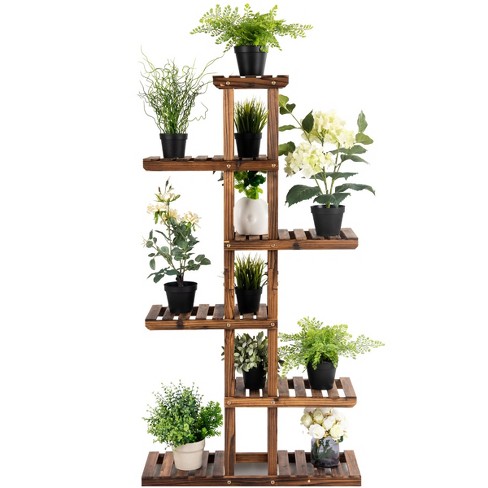 Tribesigns 4-Tier Plant Stand, Corner Plant Shelf Flower Pot Stands