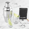 Houdini 5pc Game Night Bar Set: Stainless Steel & Glass, Dishwasher-Safe, Cocktail Shakers, 8oz Capacity - 2 of 4