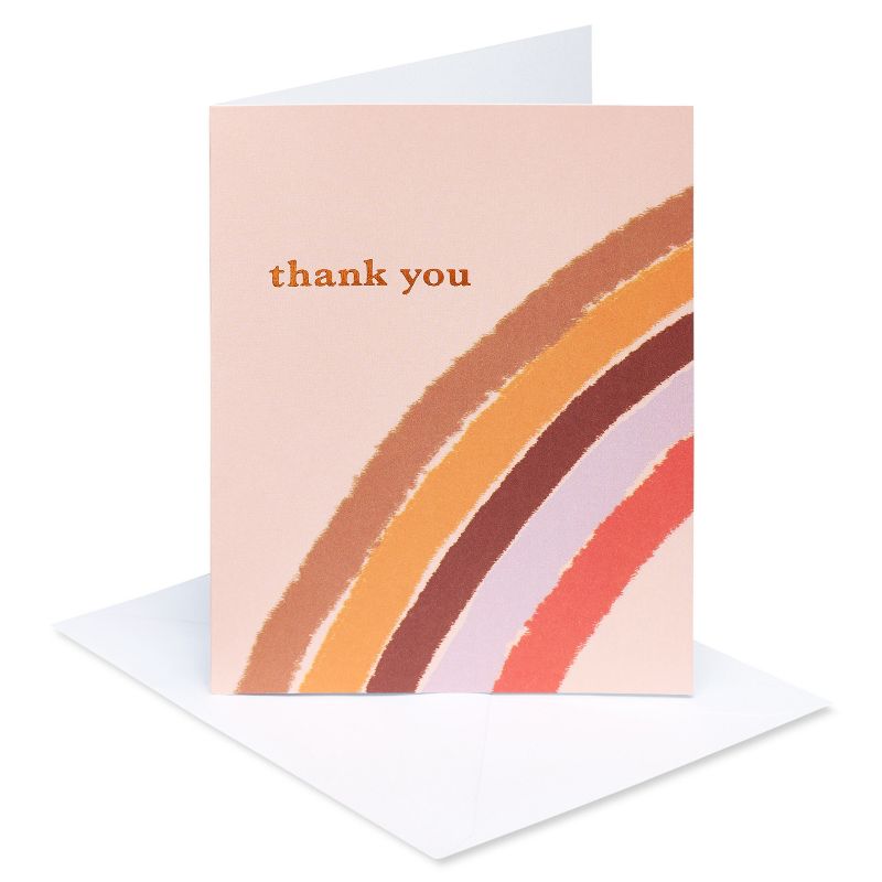 10ct All Occasion Blank Thank you Cards &#39;Rainbow&#39;, 5 of 6