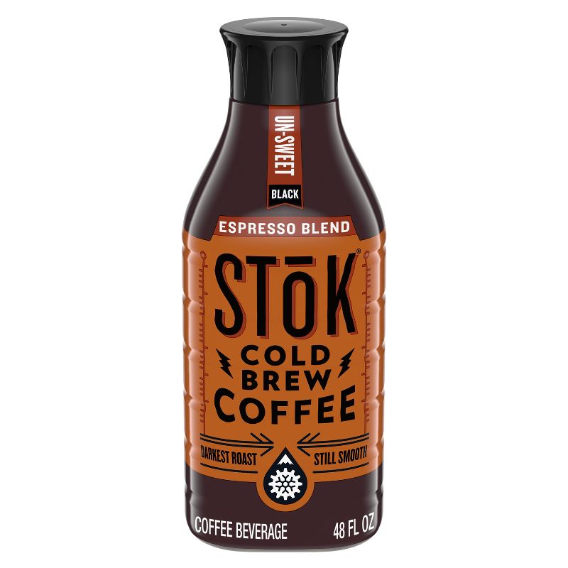 SToK Espresso Blend Un-sweet Black Cold Brew Coffee - 48 fl oz, 1 of 8