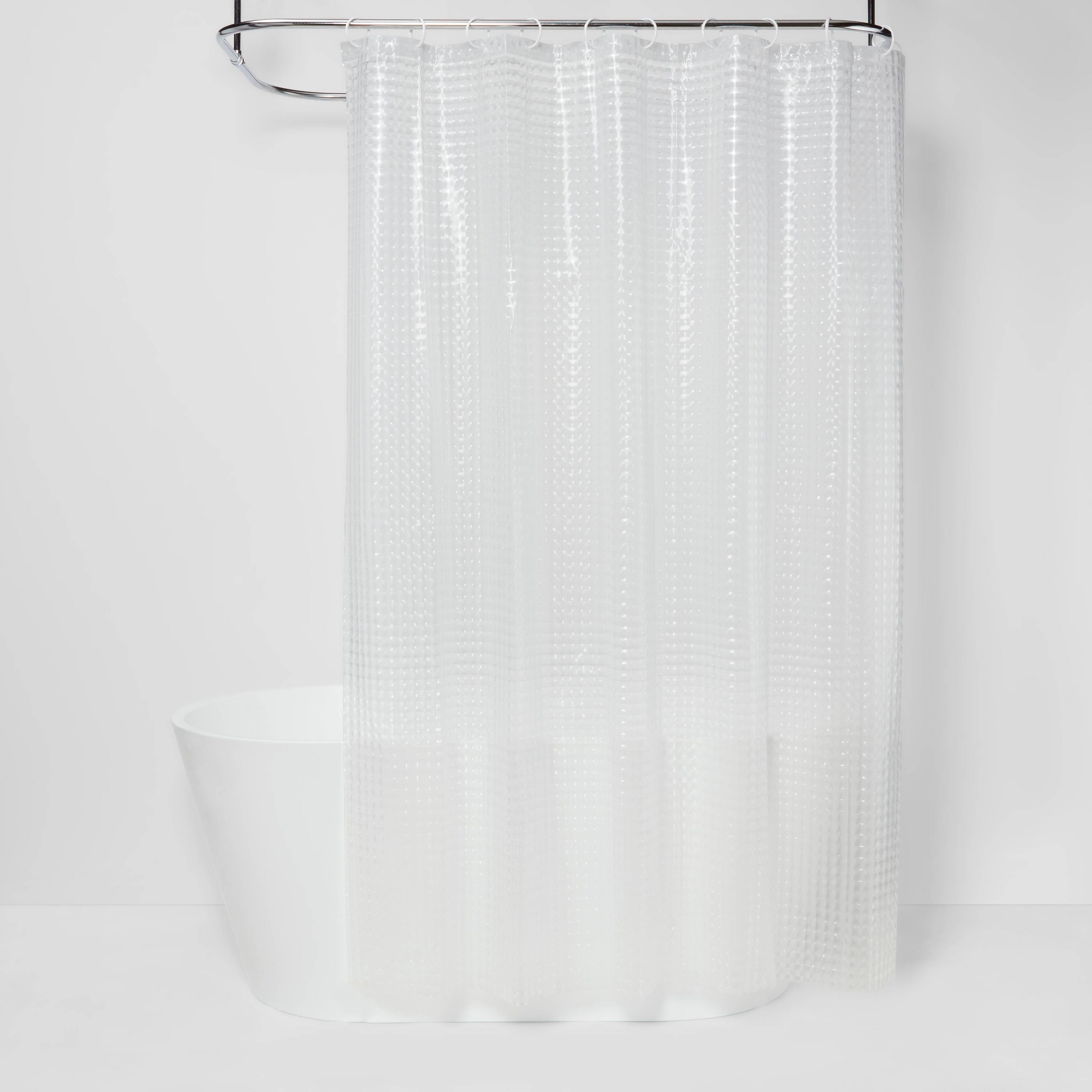 PEVA Cubic Shower Curtain Clear - Room Essentials™
