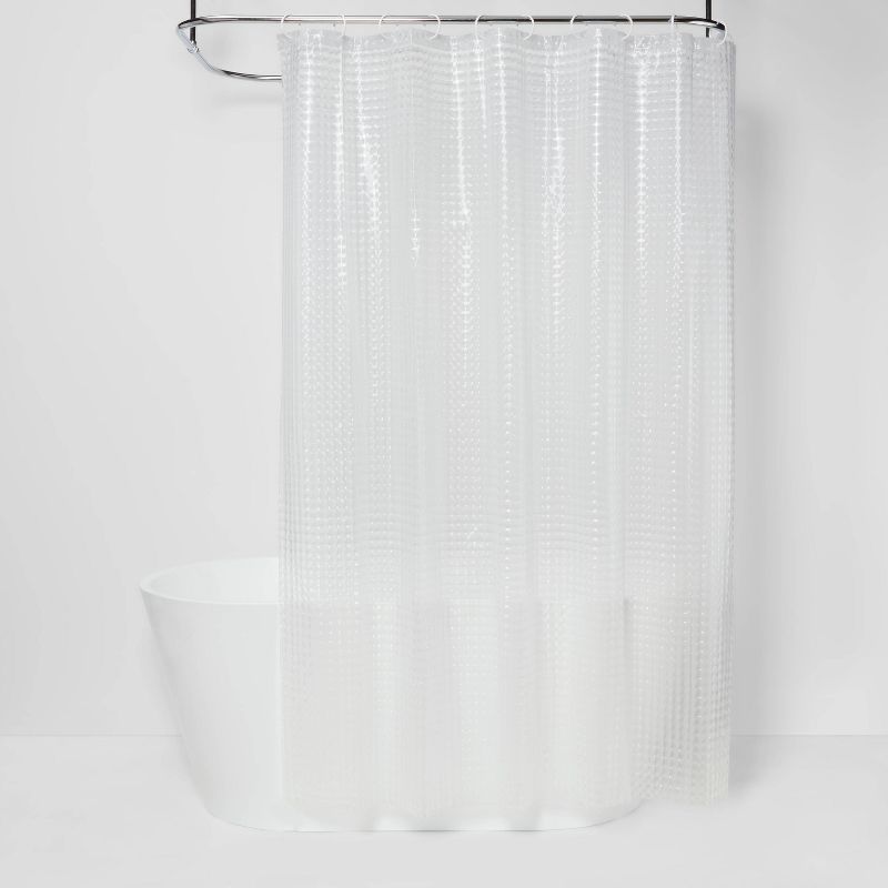 Cubic Shower Curtain Clear - Room Essentials&#8482;, 1 of 5