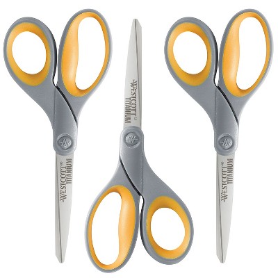 Westcott® 8 Titanium Bonded Scissors With Anti-microbial Handles