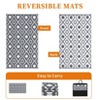 Outdoor Rug for Patio Modern Reversible Camping Mat, Outside Portable Plastic Straw Rugs Camping Rug for Balcony Deck RV - 2 of 4