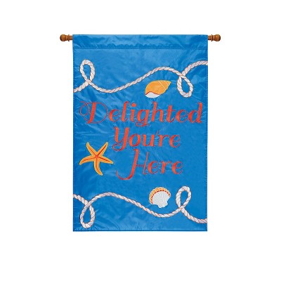 C&F Home Delighted You're Here Flag