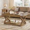 Lantine 2-Tier Coffee Center Table for Living Room, 47.24-Inch Farmhouse Tea Cocktail Table, Easy Assembly - 4 of 4