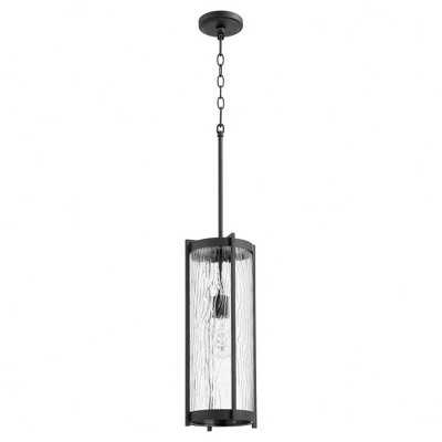 Quorum Lighting Chisseled 1 - Light Pendant in  Noir