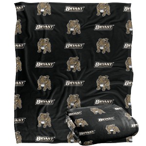 Bryant University Logo Pattern Silky 50x60 Blanket, 1 Sided - 1 of 4