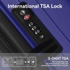 MAYEERTY 3-Piece Luggage Set Lightweight Travel Suitcases with TSA lock & Moulded Corner, Carry on Business Luggages, Navy Blue - 20"/24"/28" - 4 of 4