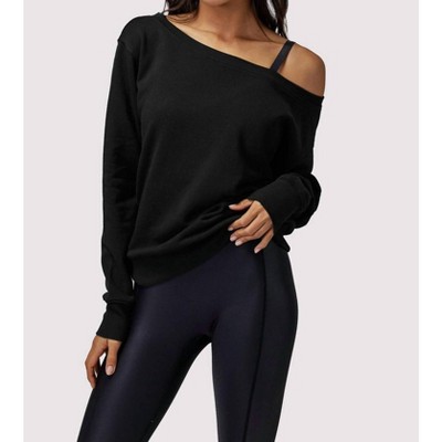 Women's Vida Off Shoulder Sweatshirt - SPIRITUAL GANGSTER