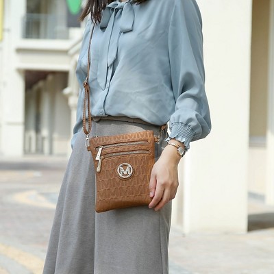 MKF Collection Andrea Milan M Signature Crossbody Bag by Mia K - Beige — фото 4