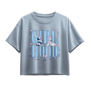 Girls' - Disney - Girlhood Short Sleeve Boxy Graphic T-Shirt - 1 of 2