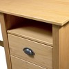 Desk Honey Brown Solid Pine Wood Medium Desk Rectangular - 4 of 4