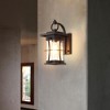 YIYIBYUS Black Waterproof Outdoor/Indoor Wall Sconce with Glass Shade for Yards Garden - 2 of 4