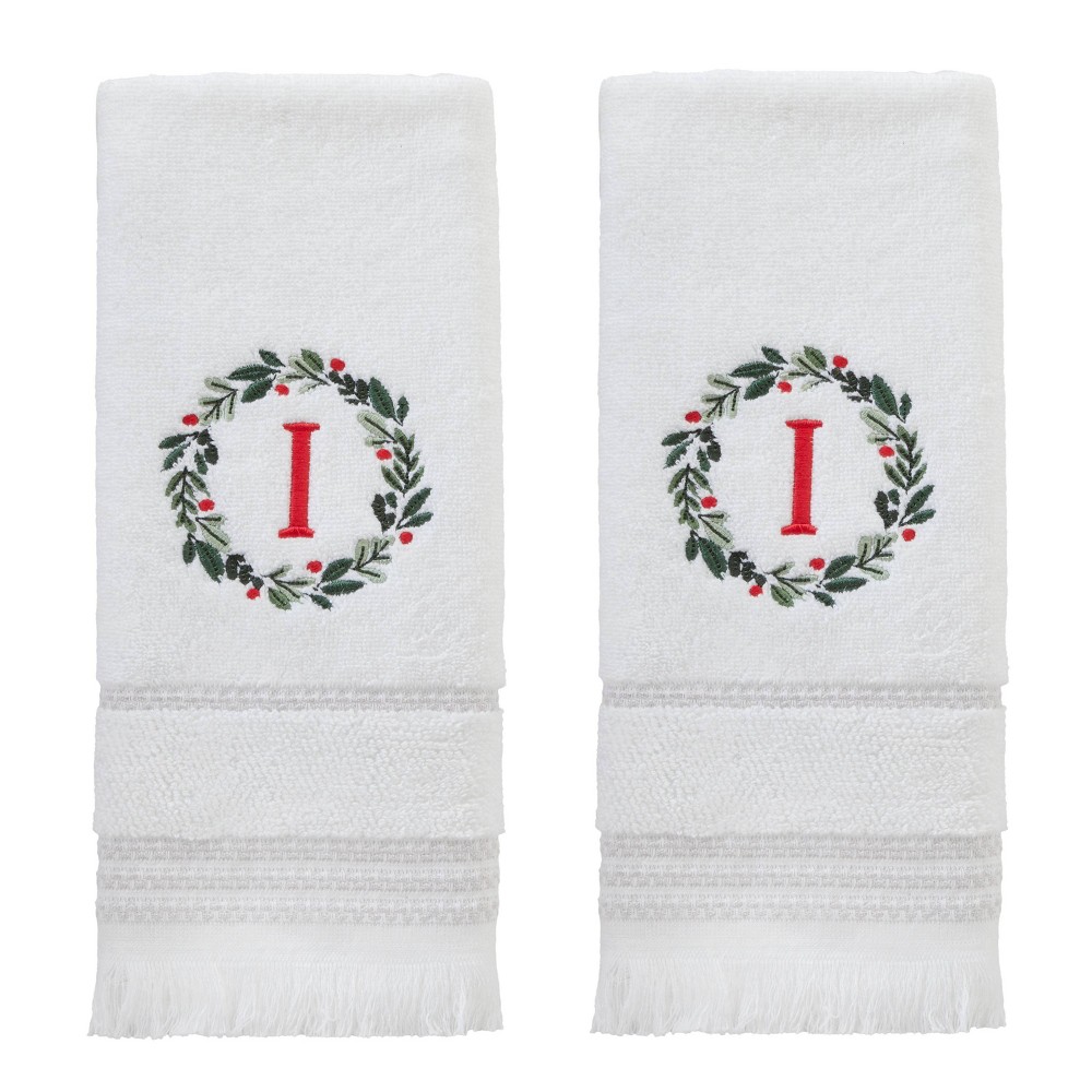 Photos - Towel SKL Home 2pk Wreath Monogram Hand  "I"