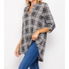 Women's Plaid Gabby Top - honeyme - 3 of 4