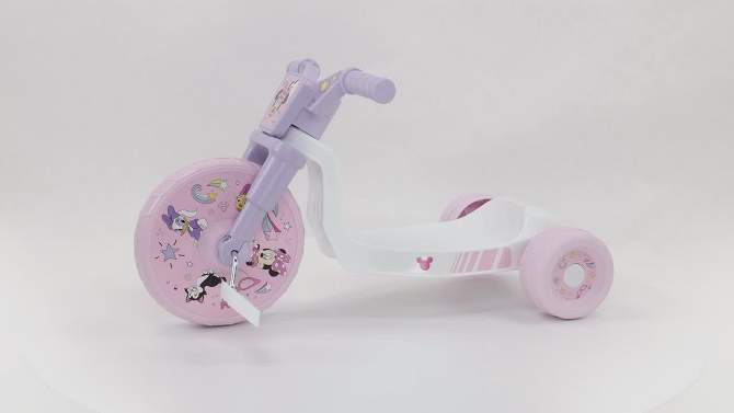 Minnie Mouse 10&#34; Fly Wheel Kids&#39; Tricycle with Electronic Sound - Pink/Purple, 2 of 10, play video