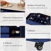 NicBex 8 Drawer Rolling Kitchen Island Cart with 1 Cabinet,Kitchen Island on Wheels with Towel Rack and Spice Rack,Island Table for Kitchen - 3 of 3