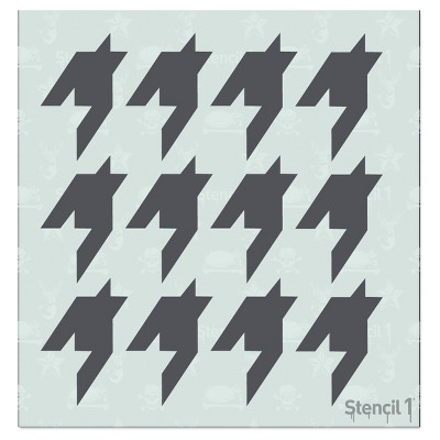 Stencil1 Houndstooth Repeating - Stencil 5.75" x 6"