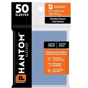 Phantom Sleeves: "Orange Size" (70mm x 70mm) - Matte/Matte (50) (Compatible with: Standard Square Card Sleeves) - 1 of 1