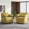 Modern Swivel Accent Chair with 360 Degree Rotation,Upholstered Armchair with Metal Legs,Accent Chair for Living Room or Office-Coolbibila - 3 of 4