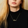 KISPER 18K Gold Plated Stainless Steel Personalized Name Pendant Necklace - 4 of 4