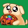 Boy's Design By Humans Halloween Candy Pup By Puppers T-Shirt - 2 of 3