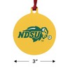 North Dakota State Bison Logo Secondary Aluminum Holiday Christmas Tree Ornament - 3 of 4