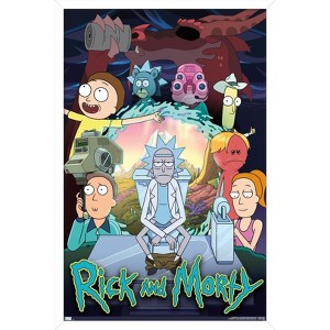 Trends International Rick And Morty - Season 4 Group Framed Wall Poster Prints - 1 of 4