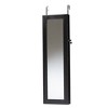Richelle Wood Hanging Jewelry Armoire with Mirror - Baxton Studio - 2 of 4