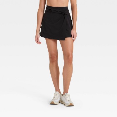 Women's Knit High-Rise Knotted Wrap Skort - All In Motion™