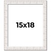 PosterPalooza | Sculpted White Picture Frame - UV Acrylic, Foam Board Backing, Hanging Hardware - 2 of 4
