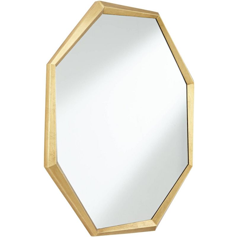 Uttermost Octagon Vanity Decorative Wall Mirror Modern Glam Shiny Gold Leaf Iron Frame 34" Wide for Bathroom Bedroom Living Room Home House Office, 5 of 8