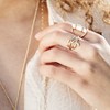 Sanctuary Project by sanctuaire Dainty Olive Branch Adjustable Ring Gold - 3 of 3