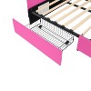 NicBex 78" Daybed with Storage Upholstered Twin Day Bed with Unique Headboard and 2 Spacious Drawers for Bedrooms - 3 of 4