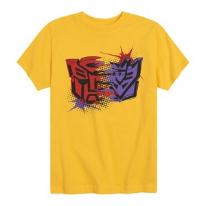 Boys' - Transformers - Autobot Vs Decepticon Short Sleeve Graphic T-Shirt - 1 of 3